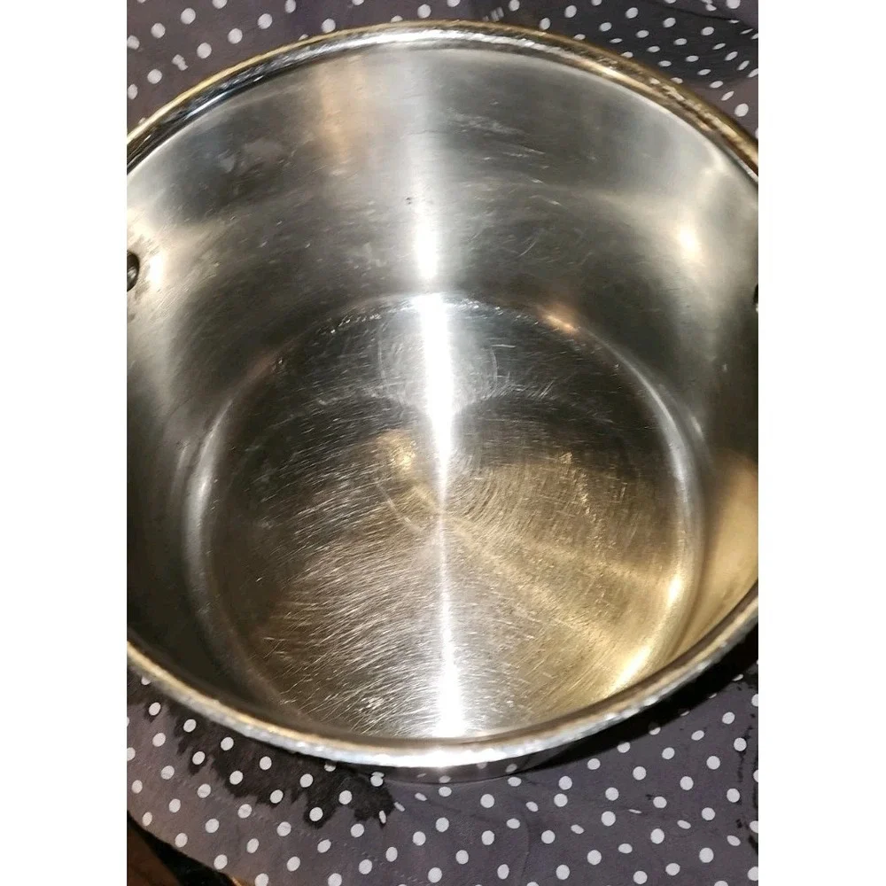 KitchenAid 8 qt Stockpot  Stainless Steel Pan With Lid Large Cooking Canning